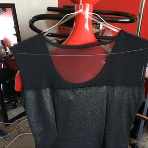 Blk sleeveless knee length dress! SZ L